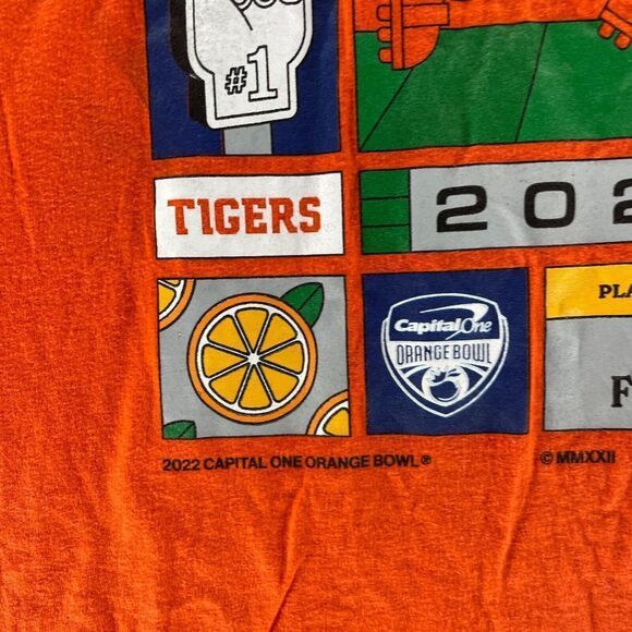 Clemson Tigers Shirt Mens Extra Large Orange 2022 Orange Bowl Nike NCAA Football - Picture 4 of 9
